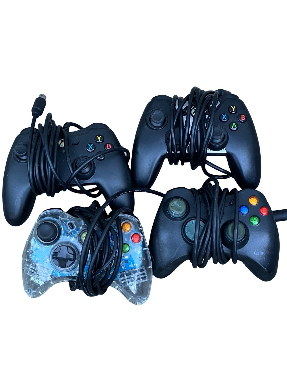 Wired Xbox 360 Controllers Mixed Lot After Market Amazon Afterglow Gamestop